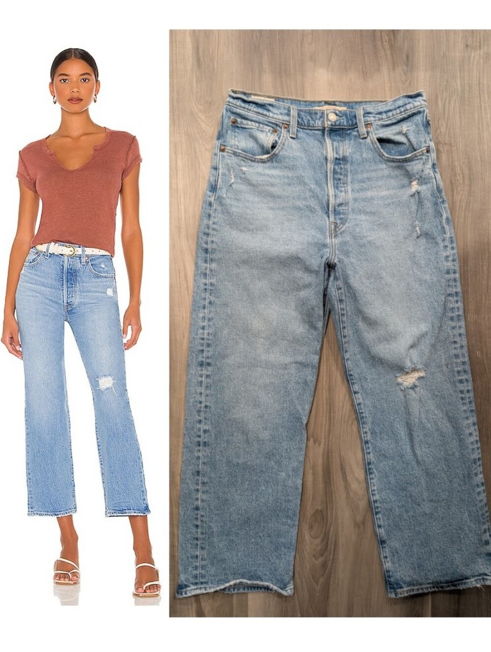 Levi's | Premium Ribcage Straight Ankle Jeans In Samba Done